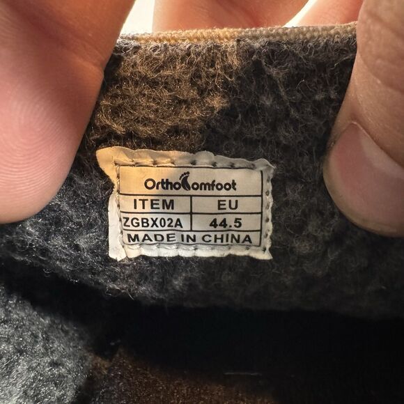 S Ortho Comfoot Tan Canvas Orthotic Slip on Comfort Shoes Mens EU 44.5 US 10.5 - Picture 8 of 8